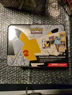 Pokemon 25th Anniversary Celebrations Treasure Chest Lunch Box Tin Factory Seal 820650809415 - Image 1