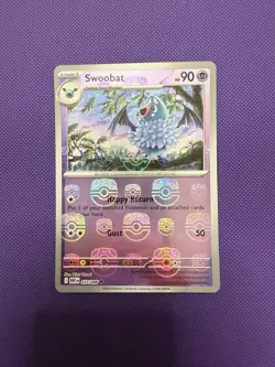 Swoobat (Master Ball Pattern) SV: White Flare 037/086 Uncommon NM Pokemon - Image 1