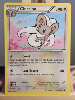 88/124 Cinccino Fates Collide Regular Uncommon Pokemon TCG - Image 1