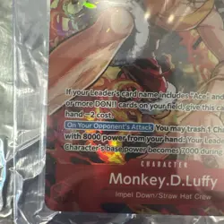 Monkey D. Luffy OP16-015 SR Alternate Art NM AA OP16 The Time of Battle - Image 5
