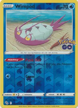 Wimpod 25/78 Reverse Holo | Pokemon GO | Pokemon Card - Image 1