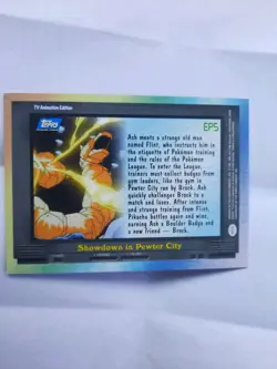 Pokemon Topps TV Animation Ed EP5 Showdown In Pewter City Card NM Blue Label - Image 2