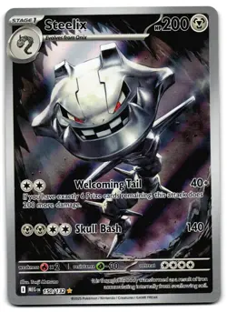 Steelix 150/132 - 🌊 Mega Evolution Illustration Rare Pokemon TCG 🖤 - M/LP - Image 1