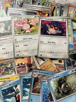 Pokemon Scarlet & Violet Bulk Card Lot 100+ Mixed Era Holos/Reverses/Commons - Image 3