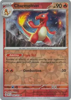 Charmeleon 8/91 Reverse Holo | Paldean Fates | Pokemon Card - Image 1