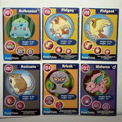 Vintage 1999 Pokemon Cards Poke Trivia Burger King Cards Toys - Lot of 24 - Image 2