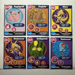 Vintage 1999 Pokemon Cards Poke Trivia Burger King Cards Toys - Lot of 24 - Image 4