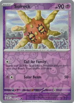 Solrock 93/197 Reverse Holo | Obsidian Flames | Pokemon Card - Image 1
