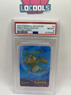 2004 Pokemon Action Card Seedot Nuzleaf Shiftry Lenticular PSA 8 Near Mint - Image 1