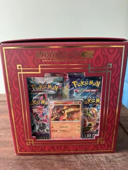 Pokemon TCG Charizard ex Super-Premium Collection Sealed Box Promo Boosters 2024 - Image 2