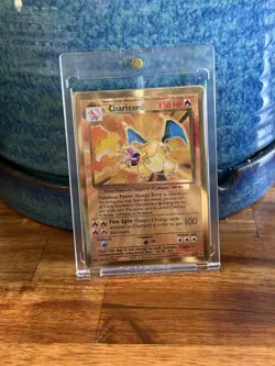 Pokemon Charizard Celebrations UPC Promo Metal Holo 004/102 English - Image 1