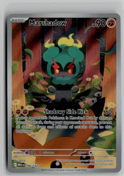 Pokemon TCG Marshadow 146/132 ME01 Mega Evolution Holo Illustration Rare NM - Image 1