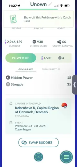 Pokemon Go Shiny Unown Q - Image 2