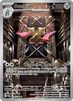 Pokemon TCG ME03: Perfect Order Doublade 098/088 Holo Illustration Rare - Image 1