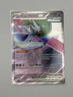 Pokemon Iron Valiant ex 089/182 SV04: Paradox Rift Holo - Image 1