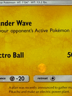 Pokemon TCG Pikachu SM76 Holofoil Promo SM Promos HD SWIRL Holo Bleed Error - Image 5