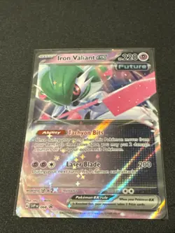 Iron Valiant EX SVP068 Black Star Promos Extended Art Holo Pokemon TCG - Image 1