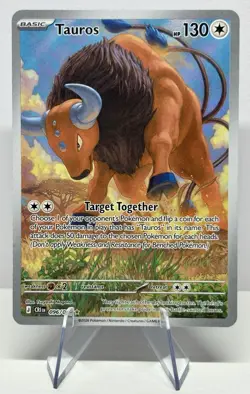 Tauros 96/86 Illustration Rare Pokemon Chaos Rising ME04 NM - Image 1