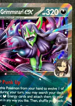 2025 Pokemon - Marnie's Grimmsnarl Ex 136/182 Destined Rivals - DOUBLE RARE HOLO - Image 2