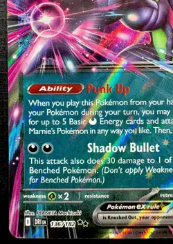 2025 Pokemon - Marnie's Grimmsnarl Ex 136/182 Destined Rivals - DOUBLE RARE HOLO - Image 4