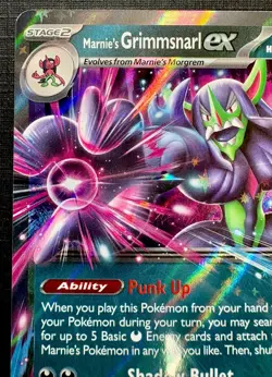 2025 Pokemon - Marnie's Grimmsnarl Ex 136/182 Destined Rivals - DOUBLE RARE HOLO - Image 5