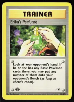 Erika's Perfume 110/132 Uncommon Gym Heroes Pokemon 1st Edition NM 01-08-101 - Image 1