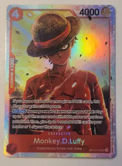 One Piece Monkey D Luffy OP12-015 Legacy of the Master Foil SR - English - Image 1