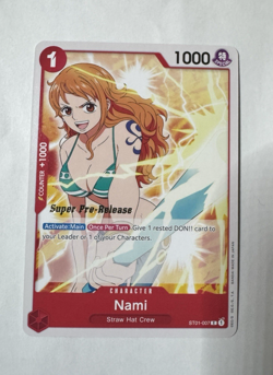 Nami ST01-007 C Super Pre Release Pre-Errata - One Piece TCG English Card NM - Image 1