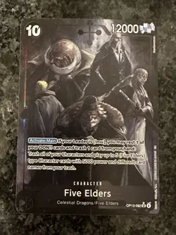 FIVE ELDERS 2025 ONE PIECE CARD GAME SUPER RARE ALT ART OP13-082 - Image 1