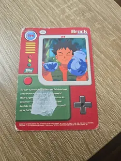 TV4 Brock - TV Animation Edition - Pokemon Topps Card - Image 3