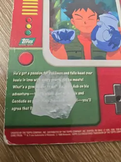 TV4 Brock - TV Animation Edition - Pokemon Topps Card - Image 4