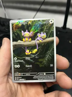 Aipom ILLUSTRATION RARE FULL ART HOLO 211/182 Pokemon TCG Card PAR Near Mint NM - Image 1