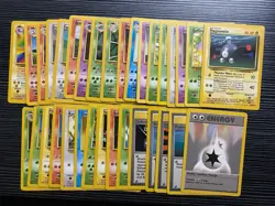Pokemon TCG Base Set Unlimited Card Lot 33x Cards MP-HP WOTC - Image 2