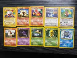 Pokemon TCG Base Set Unlimited Card Lot 33x Cards MP-HP WOTC - Image 3