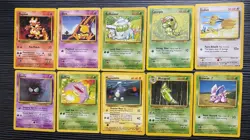 Pokemon TCG Base Set Unlimited Card Lot 33x Cards MP-HP WOTC - Image 5