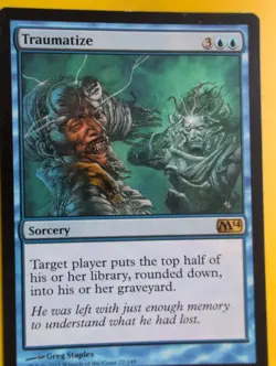 Traumatize. Sorcery MTG Card. Core Set 2014. M14 - Image 1