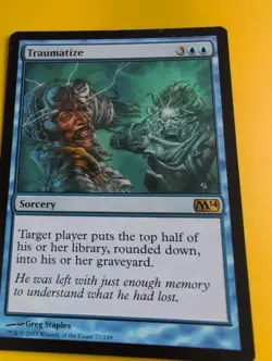 Traumatize. Sorcery MTG Card. Core Set 2014. M14 - Image 3