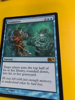 Traumatize. Sorcery MTG Card. Core Set 2014. M14 - Image 5