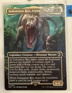 Indominus Rex, Alpha - MTG Lost Caverns of Ixalan: Jurassic World #14 Rare - Image 1