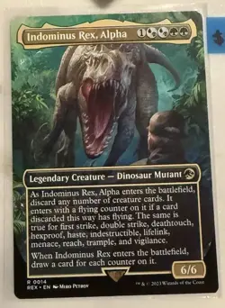 Indominus Rex, Alpha - MTG Lost Caverns of Ixalan: Jurassic World #14 Rare - Image 2
