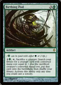 Damaged, English MTG Regular Birthing Pod New Phyrexia Magic the Gathering - Image 1