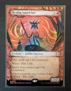 MTG Hexing Squelcher Showcase Foil #317 Lorwyn Eclipsed NM English - Image 1