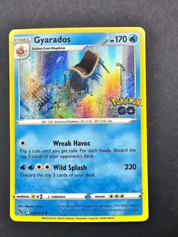 Gyarados Holo Holo Rare Pokemon GO 022/078 NM - Image 1