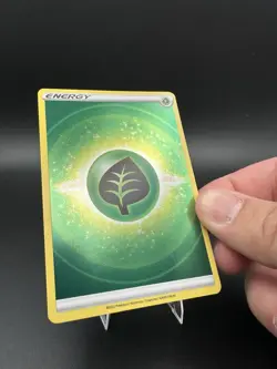 2022 Pokemon Sword & Shield Brilliant Stars Green Energy Leaf TCG Card Holo - Image 2