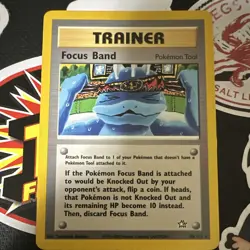 Pokemon TCG Focus Band 86/111 Neo Genesis Rare Regular Unlimited English - Image 1