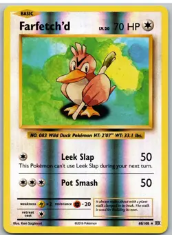 Farfetch'd 68/108 Rare Evolutions Pokemon Reverse Holo - Image 1