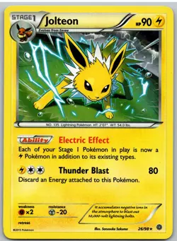 Jolteon 26/98 Holo Rare Ancient Origins Pokemon Holo - Image 1