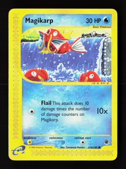 Magikarp 118/165 Common Expedition Base Set Pokemon Lightly Played - Image 1