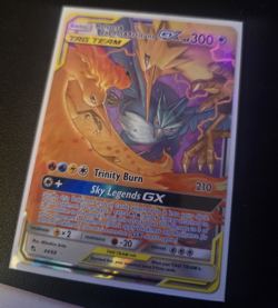 Pokemon Moltres & Zapdos & Articuno GX 44/68 Hidden Fates Ultra Rare Holo - Image 1