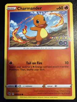 Charmander 008/078 Common Pokemon GO Pokemon NM/M - Image 1